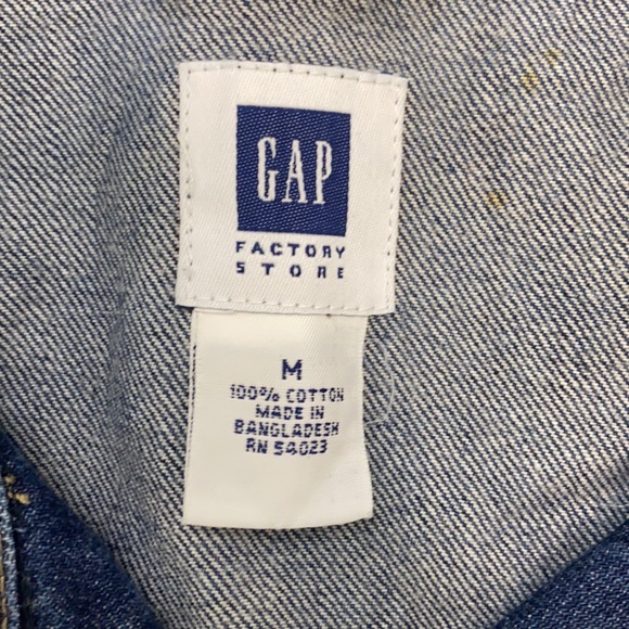 Gap Factory Women's Classic Medium Blue Denim Jean Jacket - Picture 7 of 7